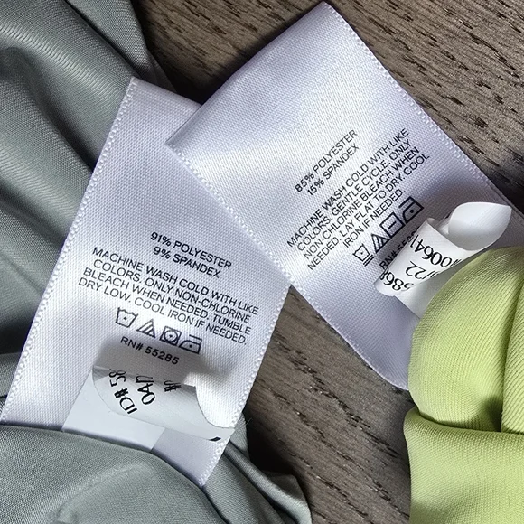 Express x2 Sleeveless Contour Bodysuits in Sage & Melon BUNDLE - Picture 7 of 7